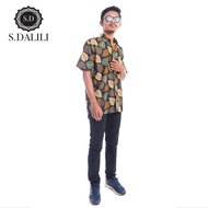 (Local Seller) S.DALILI Kemeja Batik Lelaki Lengan Pendek Short Sleeve Shirt