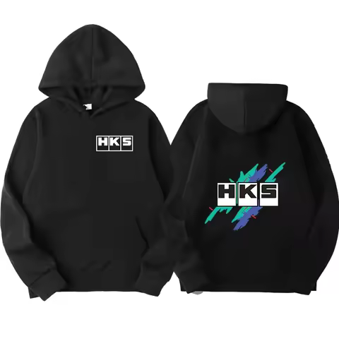 HKS ENDLESS Hoodie Men's and Women's Printed Hoodie Loose Casual Hoodie Unisex Long Sleeve Hoodie