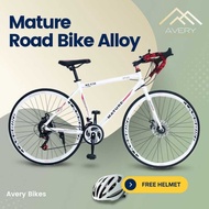 MATURE ROAD BIKE ALLOY 27.5 700X23c 3X7 Speed Budget Aluminum Outdoor Recreational Exercise Cycling