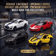 WXDX.TH 1:64 Die-Cast Car‌ Model, 1:64 Scale SF90 Bburago Ferrari, Original Alloy 911 GT2 RS Open-do