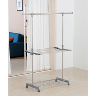 SAKU ราวตากผ้าสเตนเลส ขนาด 155x55x160cm PQS-6017