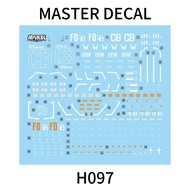 20260705 MASTER Water Slide Decal Suitable for H097 HGUC HG 1/144 Gustav Karl Unicorn Ver (No figure