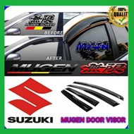 SUZUKI SWIFT MUGEN STYLE DESIGN AIR PRESS CAR WINDOW DOOR VISOR - SWIFT