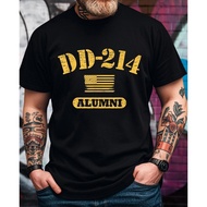 Vintage DD 214 Alumni Army Graphic T-Shirt for Men - Funny Saying, Short Sleeve, Crew Neck,
