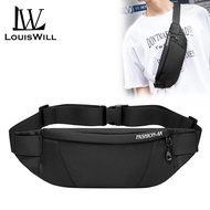LouisWill Mens Waist Bag Men Waterproof Sling Bag  Fanny Pack Waist Bag  Large Capacity Wear-resista