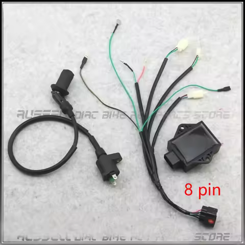 8 Pin CDI Unit Plug Kick Starter Wiring Wire Harness Loom Cable for Lifan 140cc 150CC 160cc ZS155cc 