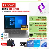 laptop lenovo v14 g2 core i3 gen 1115g4 ram 8gb ssd 512gb free windows - laptop + bonus ram4gb/512ssd