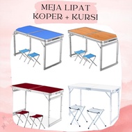 Meja Lipat Meja Koper Hpl Meja Serbaguna Portable 1 Meja Lipat