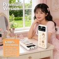 3C Powerbank 20000mAh Mini Power Bank Fast Charging Built-in Cable Type-C