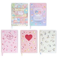 Sanrio 日本正版 2024年 週間 B6 手帳 記事簿 記事本 Schedule (橫格) Hello Kitty Little Twin Stars 雙子星 My Melody Snoopy 