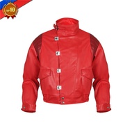 The best○ↂ✑Takerlama Akira Kaneda Jacket Cosplay Red Men Coat Capsule Pill Printed Bomber Motorcycle