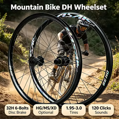 Pasak Mtb DH Wheelset 32 Holes 26/27.5/29er Disc Brake Boost 148x12mm 110x20mm 12s HG/MS/XD Hub Driv