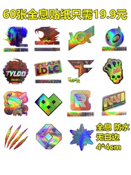 สติ๊กเกอร์ Holographic CSGO สติ๊กเกอร์โทรศัพท์มือถือสีสะท้อนแสงสูงพิมพ์ลายสีน้ำหนักเบาแบบแห้งทันทีป้