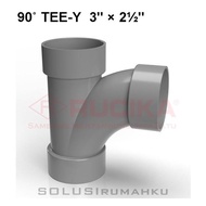 RUCIKA TY 3 X 2-1/2" (D - LT) / 90 degrees Branch 3 TY 3 x 2.5 inch 3 x 2 1/2
