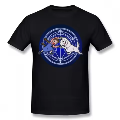 Fullmetal Alchemist T Shirt Fullmetal Ha Ver Glow T-Shirt Oversize Printed Tee Shirt Mens Summer Cot