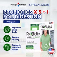 Principle Nutrition PNBiotics Probiotics For Digestion | 30S Carton of 6