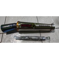 Racing exhaust silencer only daeng4 inlet 51mm free laser name