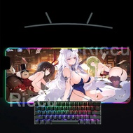 Azur Lane anime girl Big mouse pad Gamer mousepad Rgb Mouse Pad  Game office Keyboard Desk Mat