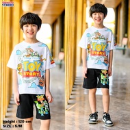 Disney Boy Toy Story Family Oversized T-Shirt and Shorts  - เสื้อยืดโอเวอร์ไซส์และกางเกงเด็ก ดิสนีย์