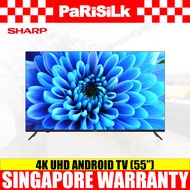 (Bulky) Sharp 4T-C55EK2X 4K UHD Android TV (55inch)(Energy Efficiency 3 Ticks)