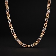 nec53 2 toned flat chain 18 inches Xuping