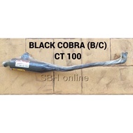 CT100 EXHAUST PIPE RACING EXHAUST RACING PIPE HITAM PIPE COBRA (BLACK COBRA-BC)