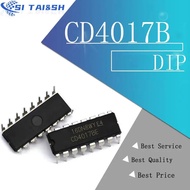 10pcs/lot CD4017 CD4017B CD4017BE 4017 DECADE COUNTER DIVIDER IC baru asli