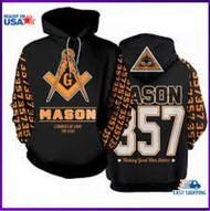 XZX180305   Freemason Masonic Lodge Freemasonry All Over Print Hoodie 23