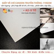 [ TAM TAM ] Thin horizontal grain canson paper 110GSM size A2, large format A2 canson paper