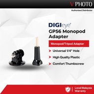Digieye GP56 1/4" Monopod Tripod Adapter for GoPro DJI  Insta360 Red Buffalo Action Camera
