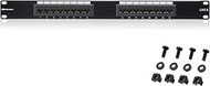 Cable Matters [UL Listed] 16 Port Patch Panel Wall Mount or Rackmount, IU Cat6 RJ45 Patch Panel for 