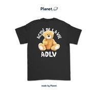 Oversize unisex Planet adlv unisex Bear T-Shirt With 100% cotton Print