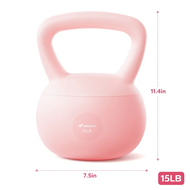 MERACH Kettlebell กาต้มน้ำระดัง 15LB 6.8kg ยาง Dumbbell แขนการฝึกอบรม Dumbbell