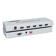 2x4 HDMIスプリッター/スイッチャー | Ultra HD 4K/2K @ 60Hz (60fps)、HDR | HDMI 2.0、HDCP 2.2 | フルHD/3D | 1080P | DT