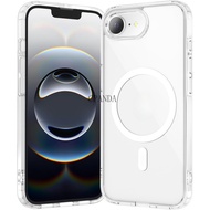 Magnetic for iPhone 16e Case, [Anti-Yellowing][Military-Grade Protection] Shockproof Slim Magnetic P