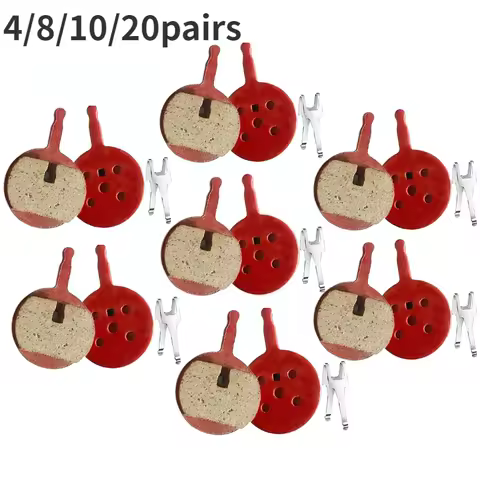 4/8/10/20Pairs Bicycle Organic Resin Brake Pads for SRAM Avid BB5 Promax DC710/DC720/DC913 MTB Bike 