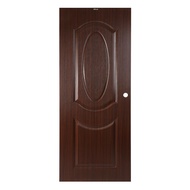 ส่งฟรี! ประตูภายใน UPVC AZLE LT-02 80x200 ซม. สีน้ำตาล-โอ๊ค INTERIOR UPVC DOOR AZLE LT-02 80X200CM O