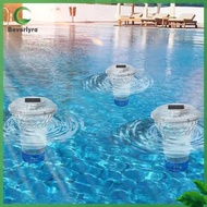 Bv✿  Solar Pool Chlorine Floater with Colorful Lights Adjustable Pool Chlorine Dispenser Floating Po
