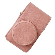 Sprcsg Digital Camera Protective Case PU Leather Storage Bag with Removable Shoulder Strap Compatibl