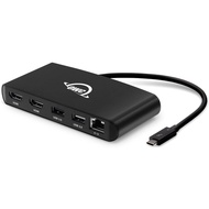 OWC - Thunderbolt 3 mini Dock - 5 Port Thunderbolt 3 Mini Dock - 2 x HDMI 4K60, 1x USB 3 (5Gb/s), 1x