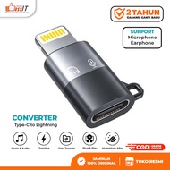 NYK Converter Type C to Lightning iPhone Support Audio Microphone USB 2.0 Fast Charging Data Transfe