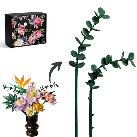 Eucalyptus Blossoms Building Block Bouquet Flowers Featuring Gradient Petal Details Ideal for Tablet