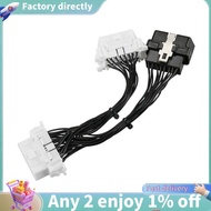 16 Pin OBD2 OBDii OBD2 Splitter Extension Cable One Male to Two Female Y Cable OBD2 Splitter Extensi