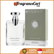 Bvlgari Pour Homme EDT for Men (100ml) [Brand New 100% Authentic Perfume FragranceCart] Eau de Toilette Bulgari Man Clear White