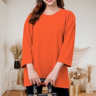 NEW VOXY Women's Plain 3/4 Sleeve T-Shirt Top