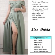gown for ninang wedding NUDE / BEIGE NEOPRENE DRESS GOWN FOR FORMAL OCCASSION
