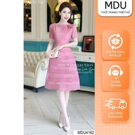 Lady Dress MDU4162 Soft Korean Silk Material from MDU K32-D2-4