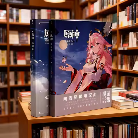 Second Genshin Impact artbook Illustrated Album Vol 1 /2 Commemorating Original Album Works Collecti