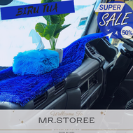ALAS BULU DASHBOARD MOBIL 1-SET/TEBAL/PROMO/MURAH/UKURAN 150X50CM/BIRU MUDA/BIRU TUA/MAROON/MERAH/CO