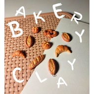 GANTUNGAN Bakery Clay Art | Bakery series 1 | Keychain & Pin